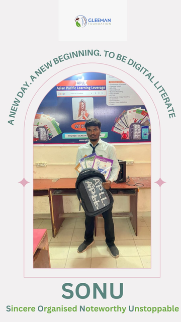 Sonu receiving specialized academic mentorship